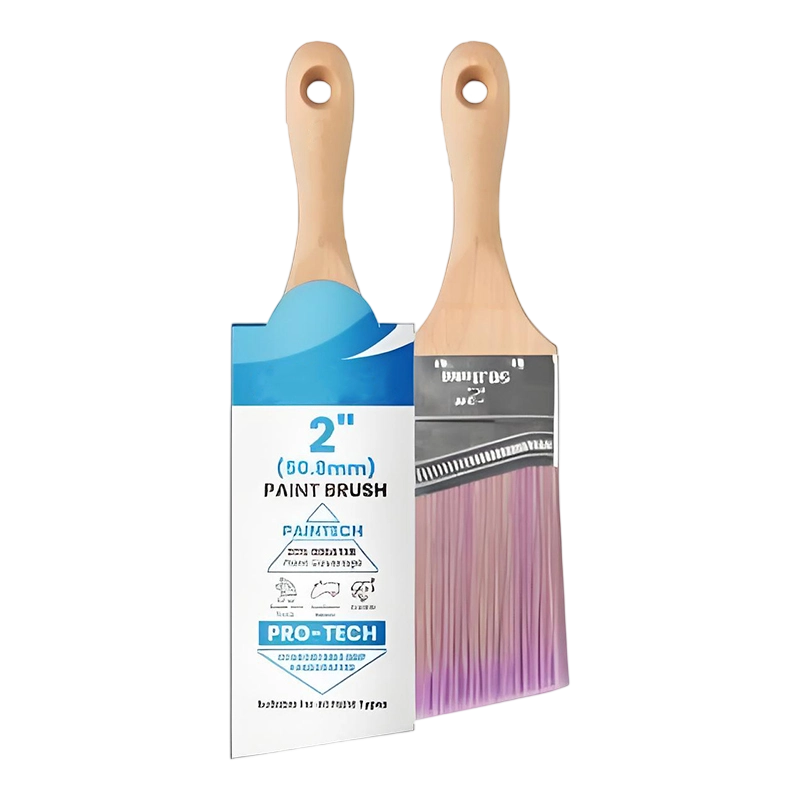 Angled Beech Handle Paint Brush